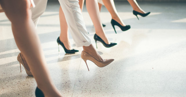 High heels in the workplace: Why do women have to wear high heels at work?